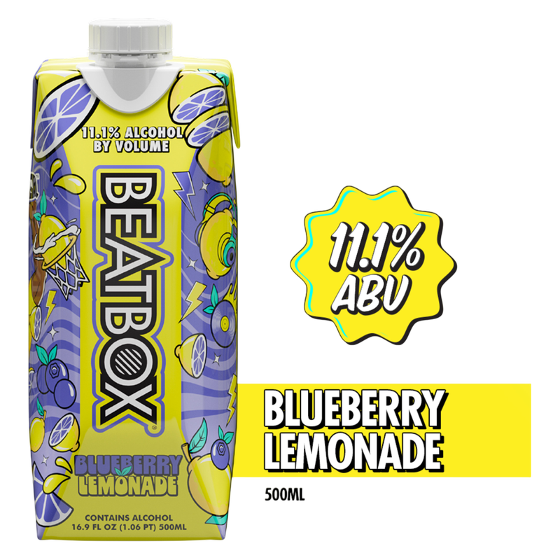 blueberry lemonade vape juice BeatBox Blueberry Lemonade 500ml 11.1% ABV
