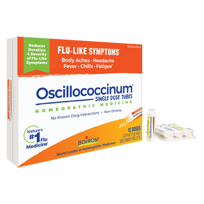 Boiron, Oscillococcinum, Flu-Like Symptoms, 12 Quick-Dissolving Pellets , 0.04 Oz Each