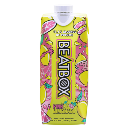 BeatBox Pink Lemonade 500ml 11.1% ABV Wine Party Punch