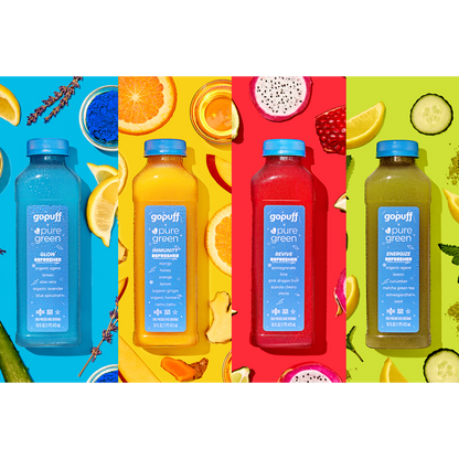 Gopuff x Pure Green Energize Juice Refresher 16 oz