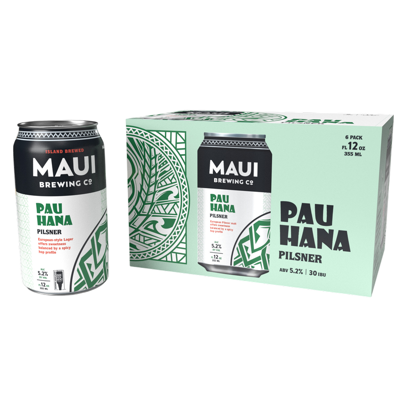 Maui Brewing Pau Hana Pilsner 6pk 12oz Can