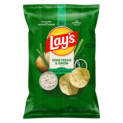 Lay's Sour Cream & Onion Potato Chips 7.75oz