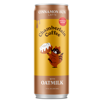 Chamberlain Oatmilk Cinnamon Bun Latte 11oz Can - Chamberlain