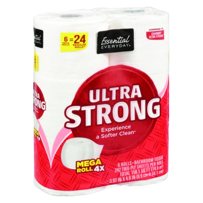 Essential Everyday 6ct Ultra Soft & Strong Bath Tissue