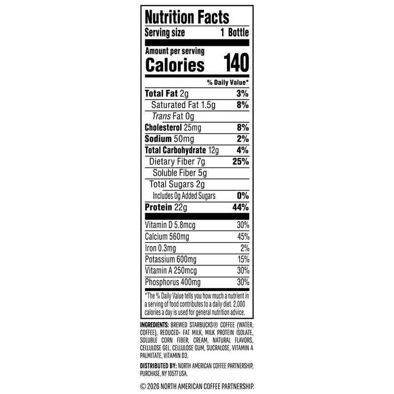 Starbucks Coffee & Protein Drink Classic Caffe 12oz Btl