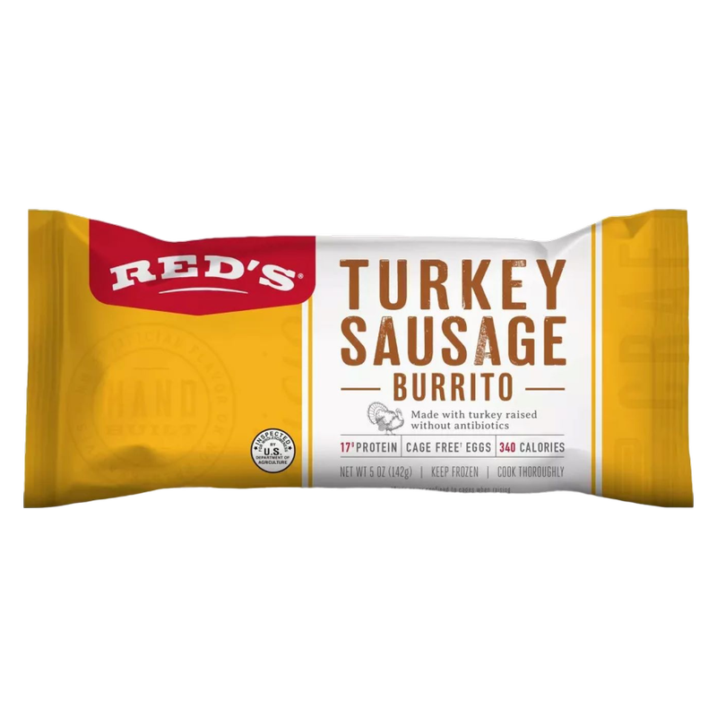 Red's Turkey Sausage Egg & Three Cheese Burrito, 5oz