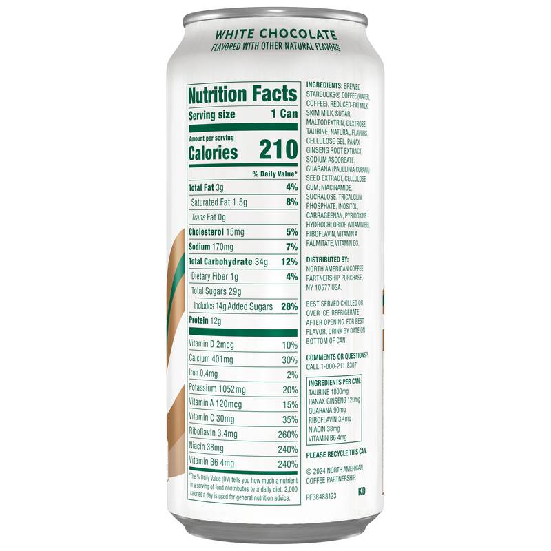 Starbucks Doubleshot White Chocolate 15oz Can