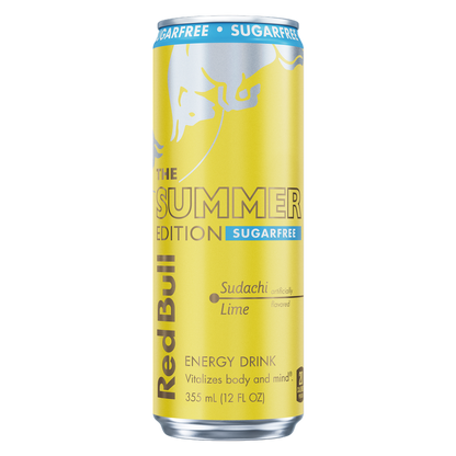 Red Bull Sugar Free Summer Edition Sudachi Lime Energy Drink 12oz Can