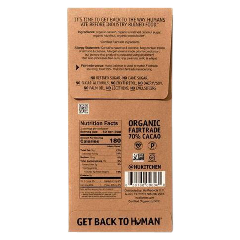 Hu Hazelnut Butter Dark Chocolate Bar 2.1oz