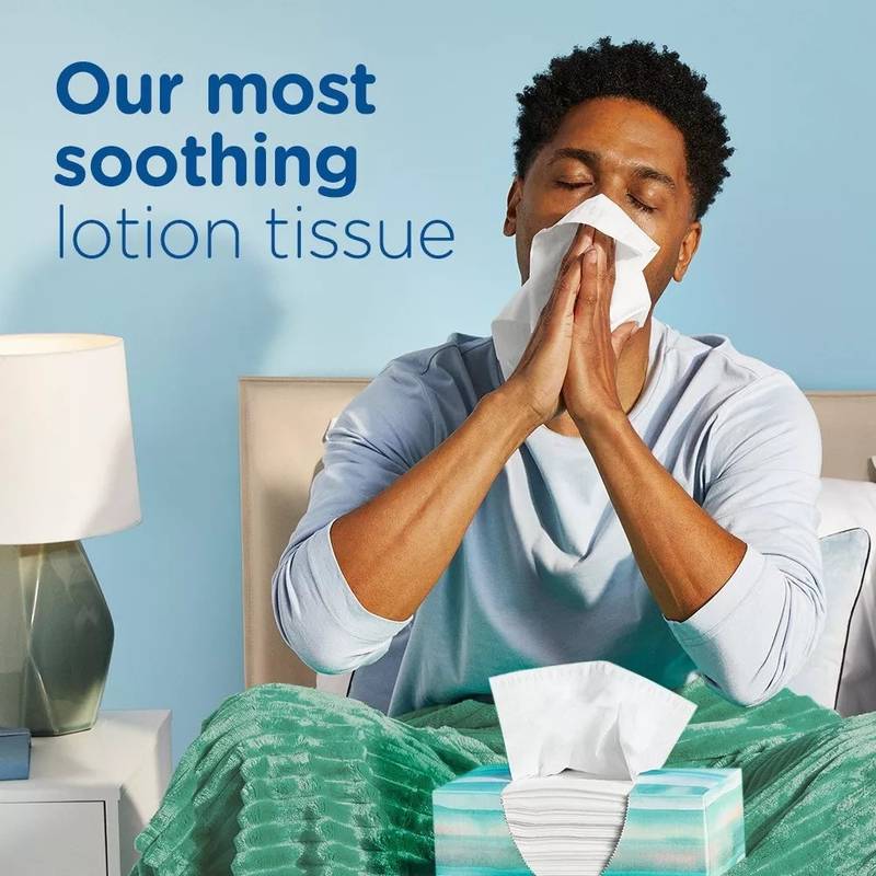 Puffs Plus Lotion 4ct Facial Tissues, Family Boxes, 124 Tissues per box