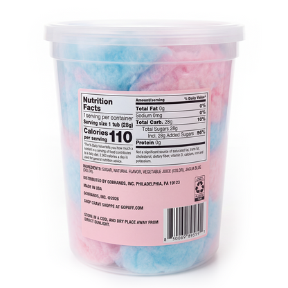 Crave Shoppe Blue Raspberry & Cherry Swirl Cotton Candy 1oz