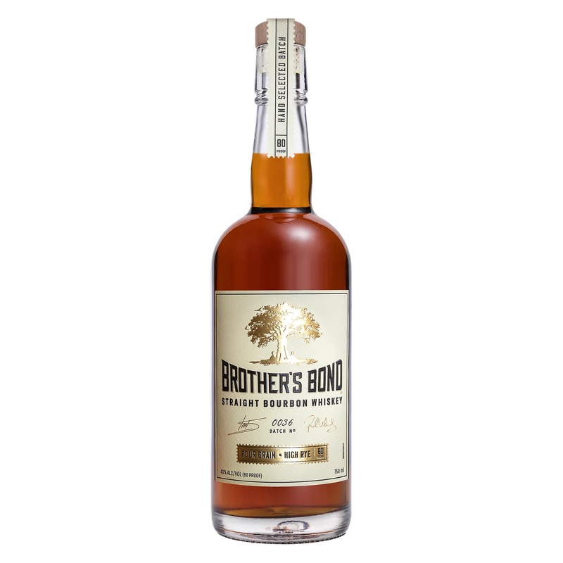 Brother's Bond Straight Bourbon Whiskey 750ml Bottle 40% ABV
