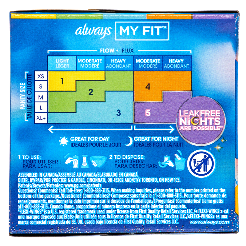 Always Regular Flow Unscented Pads with Wings Size 1 18ct