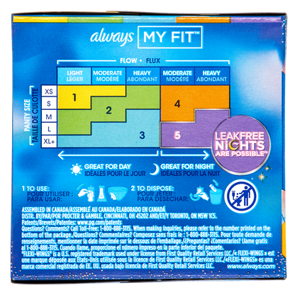 Always Regular Flow Unscented Pads with Wings Size 1 18ct