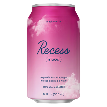Recess Mood Infused Black Cherry Sparkling Water 12oz Can – BevMo!