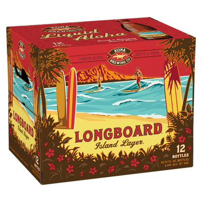 Kona Longboard Island Lager 12pk 12oz Btl 4.6% ABV