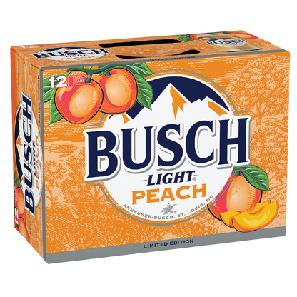 Busch Light Peach 12pk 12oz Can 4.1% ABV