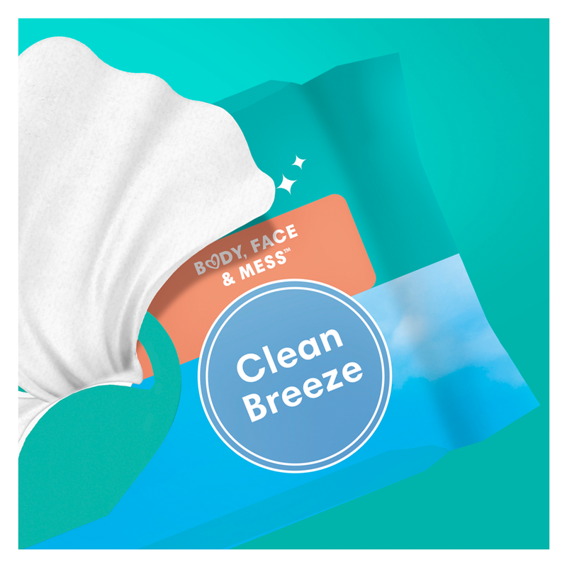 Pampers Baby Wipes Multi-Use Clean Breeze 1X Pop-Top 56ct