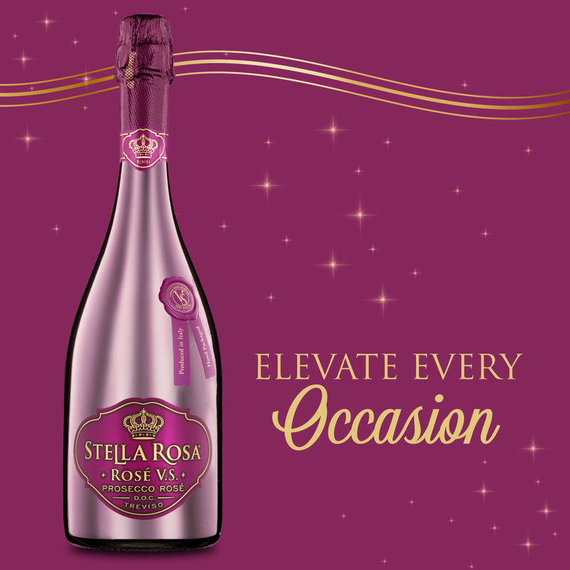 Stella Rosa Rose V.S. Prosecco Rose Sparkling Wine DOC 750ml - Stella ...