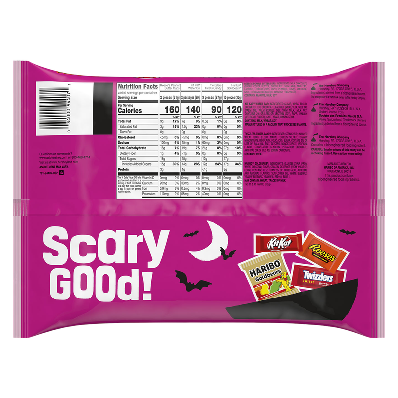 Chocolate & Sweets Snack Size Bar Assortment Bag, 30-Piece, 12.48 oz