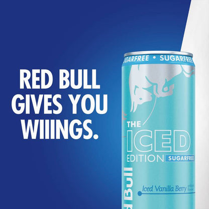 Red Bull Sugar Free Iced Vanilla Berry Energy Drink 12oz Can