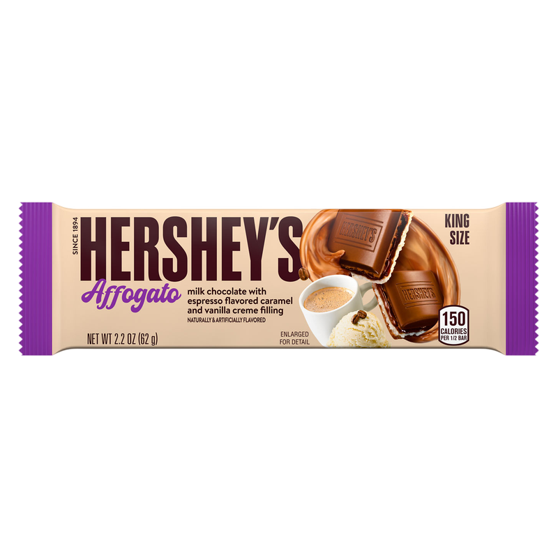 Hersheys Affogato Creme Chocolate Bar, King Size, 2.2 oz