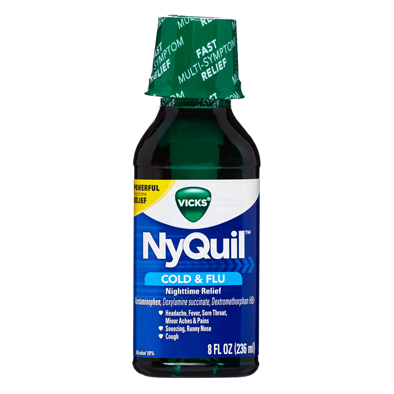 Vicks Nyquil Cold & Flu Relief Liquid 8oz