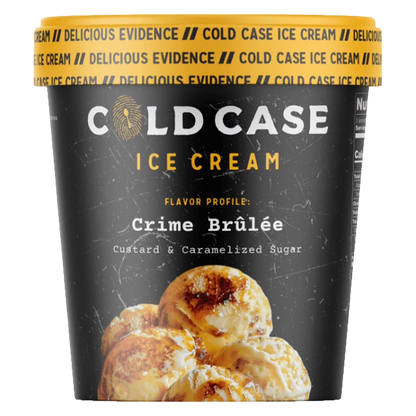Cold Case Crime Brulé Ice Cream 16oz