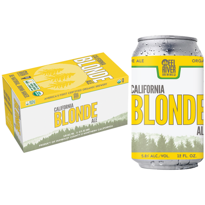 Eel River Brewing Organic Blonde Ale 6pk 12oz Can