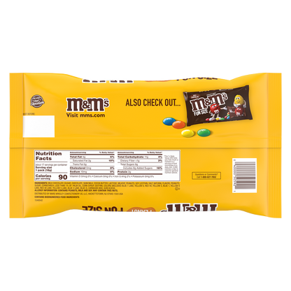 M&M Peanut Milk Chocolate Candies Fun Size 10.57oz