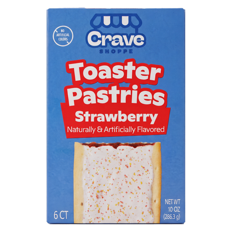 Crave Shoppe Strawberry Toaster Pastries - 6ct