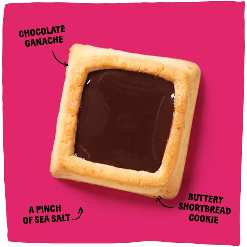Michel et Augustin Dark Chocolate Cookie Squares, 4.4oz