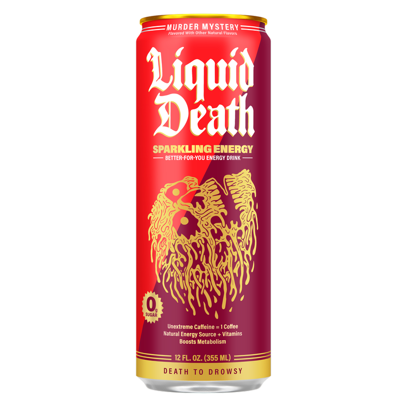 Liquid Death Murder Mystery Sparkling Energy 12oz Can