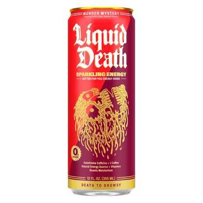 Liquid Death Murder Mystery Sparkling Energy 12oz Can