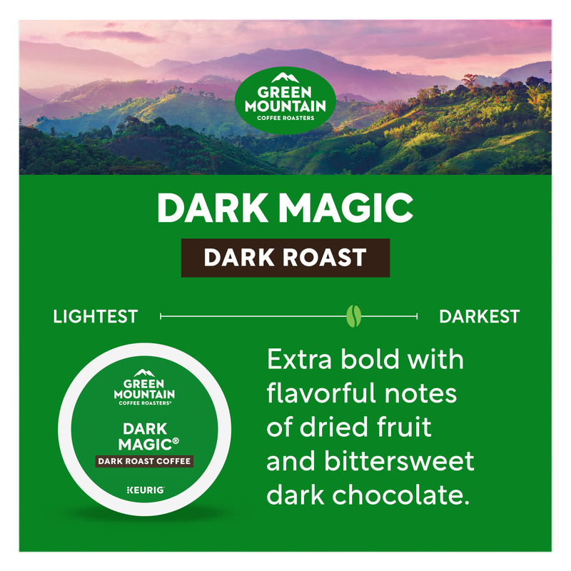 Green Mountain Coffee Roasters Dark Magic K-Cup Pods, Dark Roast Coffee 10ct