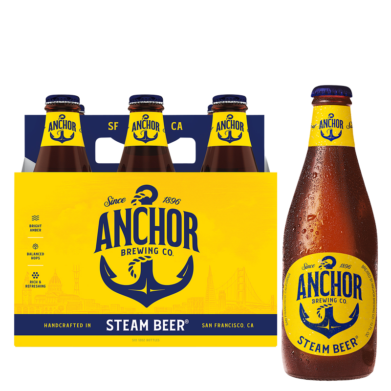 Anchor Steam 6pk 12oz Btl 4 9 ABV BevMo BevMo 