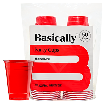 Basically 50ct Red Party Cups