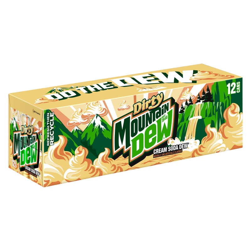 Mountain Dew Dirty Cream Soda Dew 12pk 12oz Can