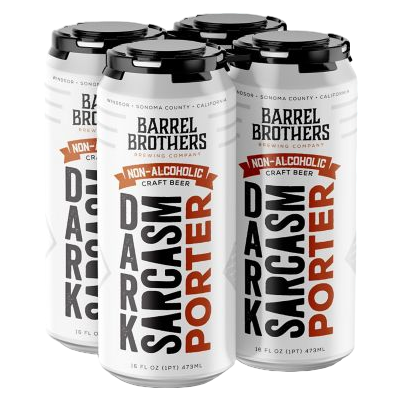 Barrel Brothers Brewing Dark Sarcasm Porter Non-Alcoholic 4pk 16oz