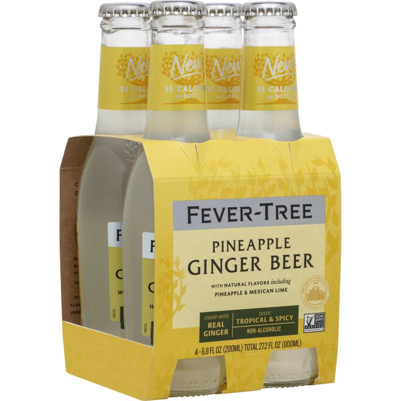 Fever-Tree Pineapple Ginger Beer, 4-pack