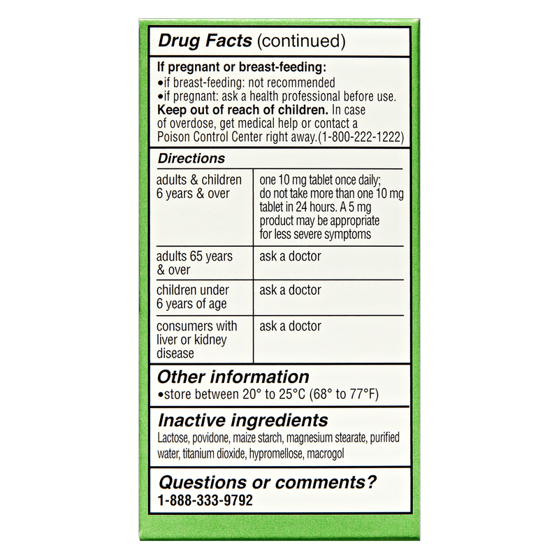 Goodnow 24-Hour Allergy Relief Cetirizine HCl 10mg 30ct