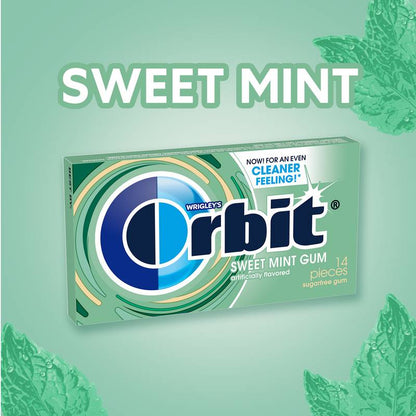 Orbit Sugar Free Gum Sweet Mint 14ct