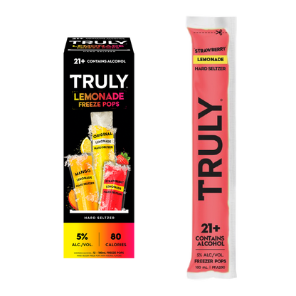 TRULY Hard Seltzer Lemonade Iced Pops 12pk 100ml Sleeve 5.0% ABV