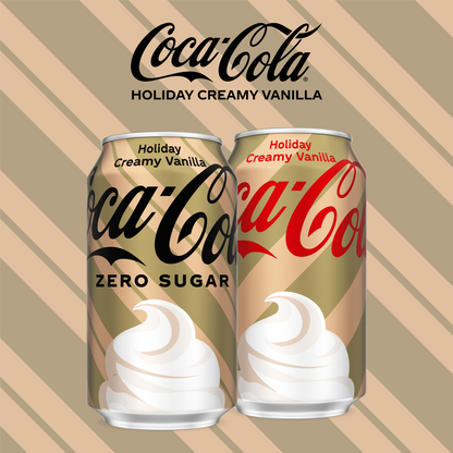 Coca-Cola Zero Sugar Holiday Creamy Vanilla 12pk 12oz Can