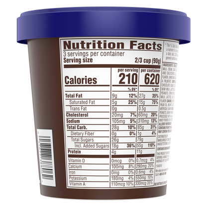 Snickers Vanilla Light Ice Cream with Snickers Bar Pieces Pint