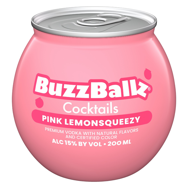 Buzzball Inflatable Buzzballz Cocktails Pink Lemonsqueezy 200ml - BuzzBallz – BevMo!