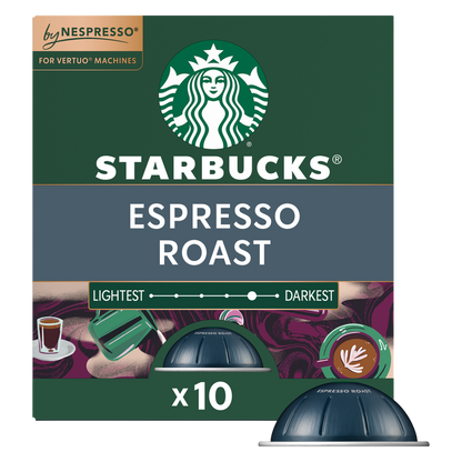 Nespresso Starbucks Vertuo Espresso Roast 10ct 1.35oz Capsules