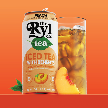 Ryl Peach Tea 16oz Can