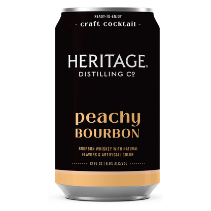 Heritage Distilling Co Peachy Bourbon 4pk 12oz Can 6.9% ABV