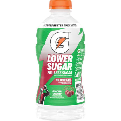 Gatorade Lower Sugar Glacier Cherry 28oz Btl